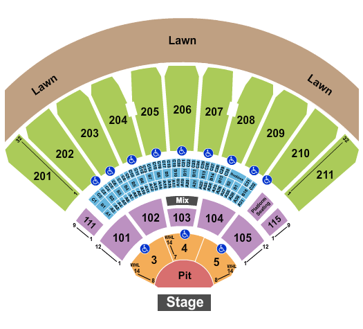 White River Amphitheatre Marilyn Manson Seating Chart